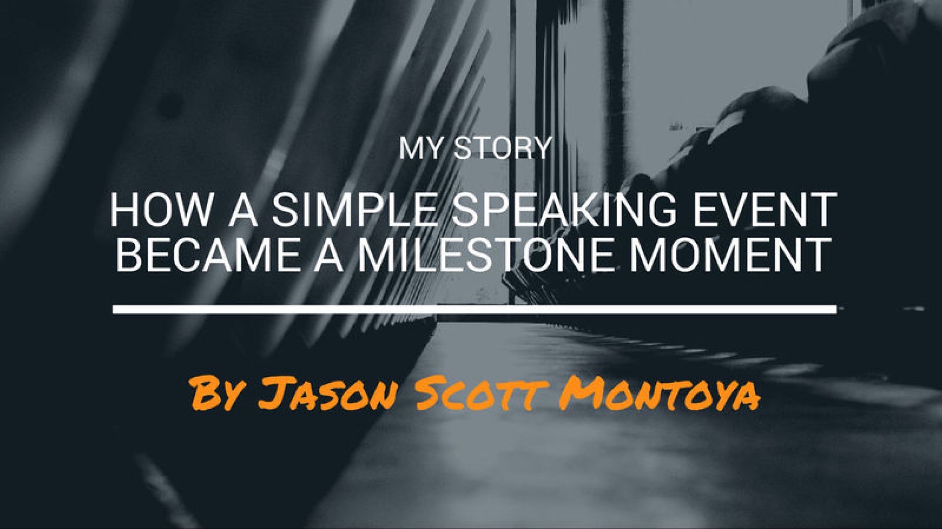 How A Simple Speaking Event Became A Milestone Moment