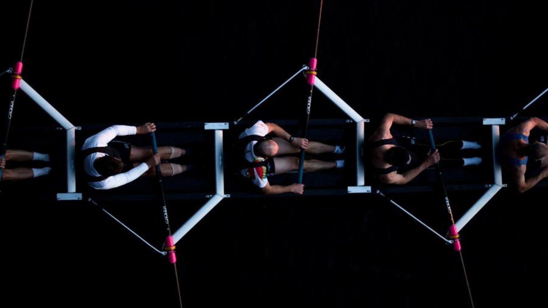 team working together to row the boat