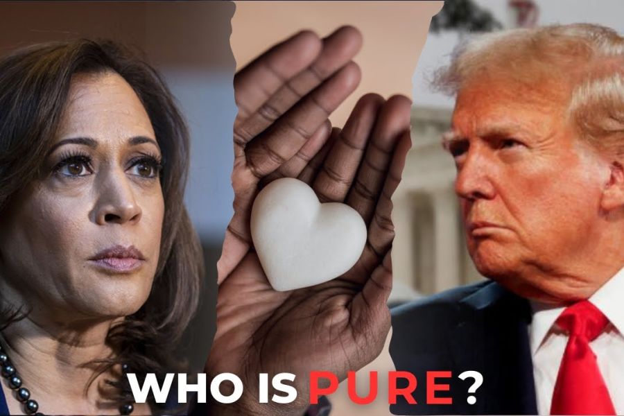 harris, trump, and the Beattiudes, Blessed Are the pure in heart