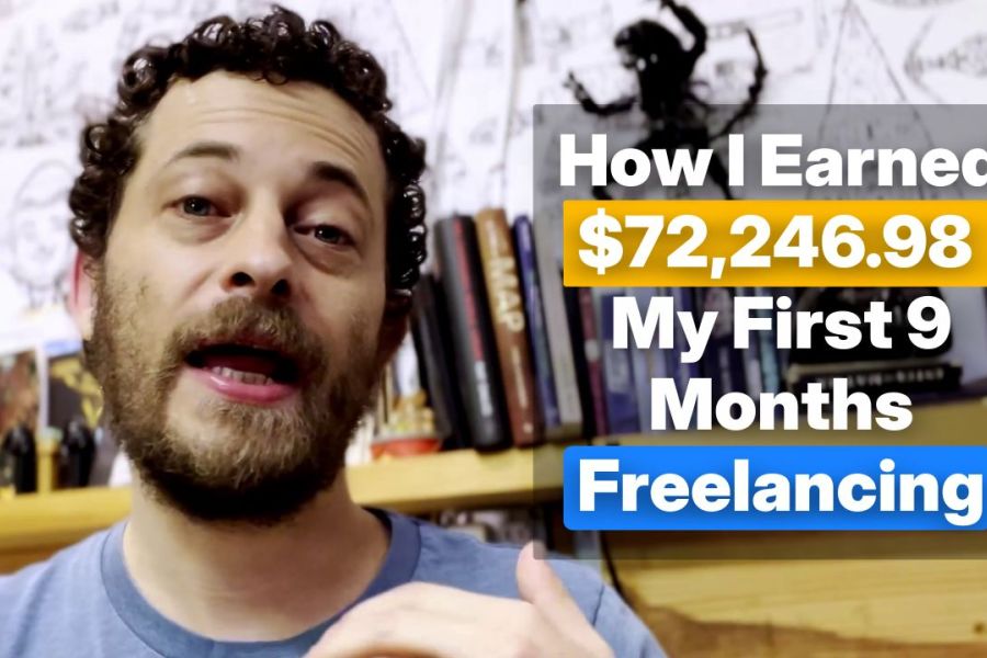 video thumb, how I earned 70k first year freelancing