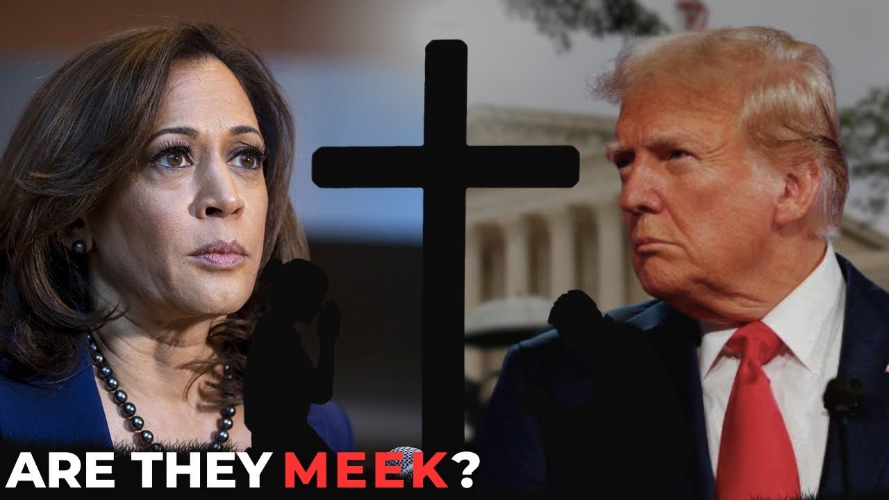 harris, trump, and the Beattiudes, blessed meek