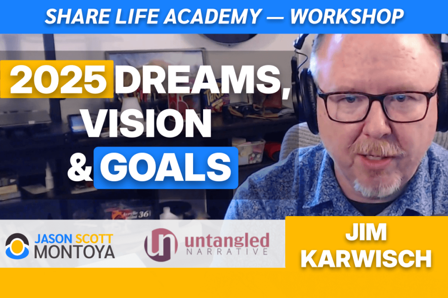 2025 Dreams, Vision, & Goals workshop promo graphic