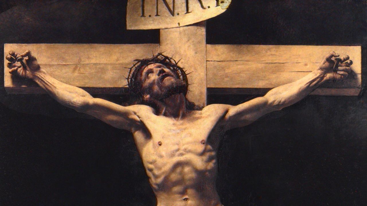 jesus crucified painting