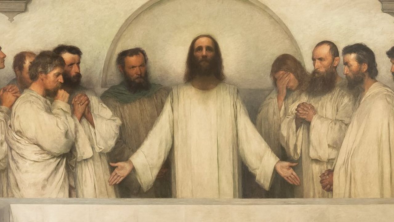 La Prière Sacerdotale (The high priestly Prayer) 1900-1 by Eugène Burnand