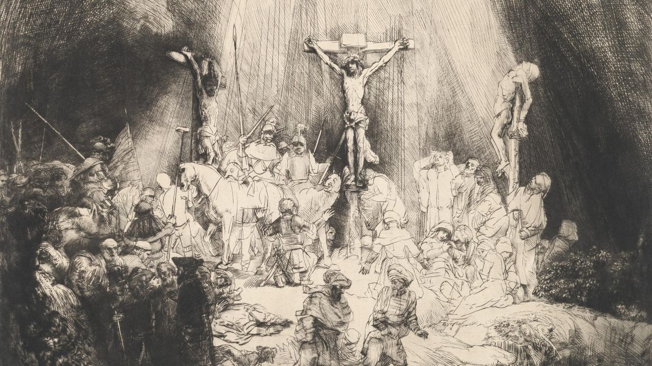 Christ Crucified between the Two Thieves (The Three Crosses), 1653