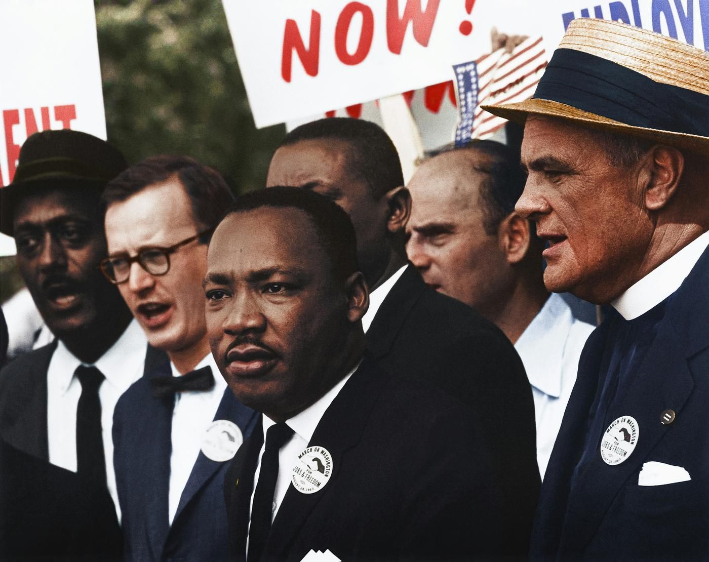 "[Civil Rights March on Washington, D.C. [Dr. Martin Luther King, Jr. and Mathew Ahmann in a crowd.], 8/28/1963"